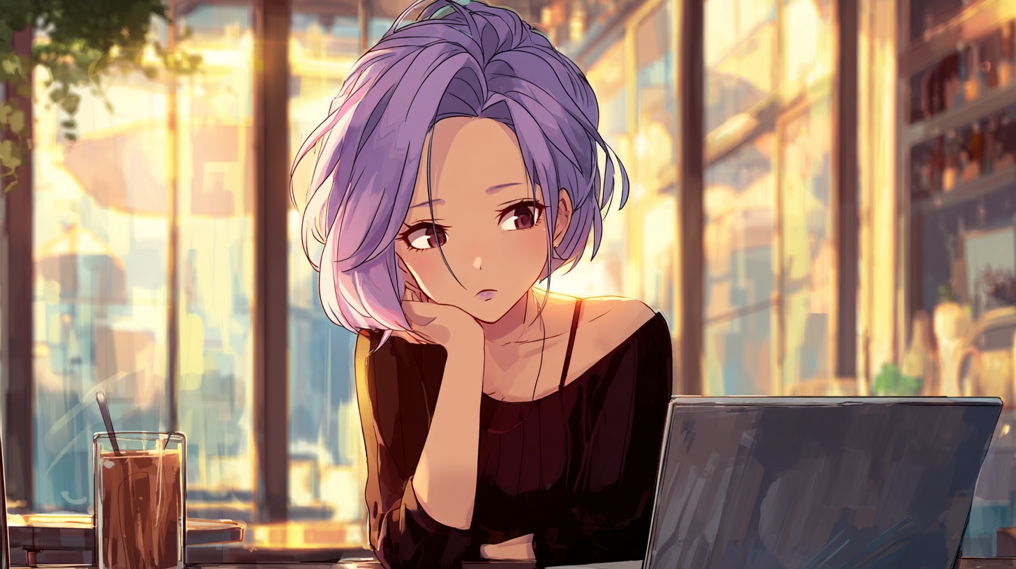 投資について悩んでいるりんちゃん